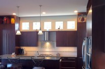 Sleek Lines with Dark Wood